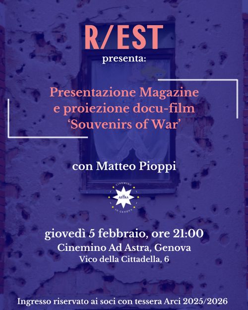 Presentazione Magazine e proiezione 'Souvenirs of war' 