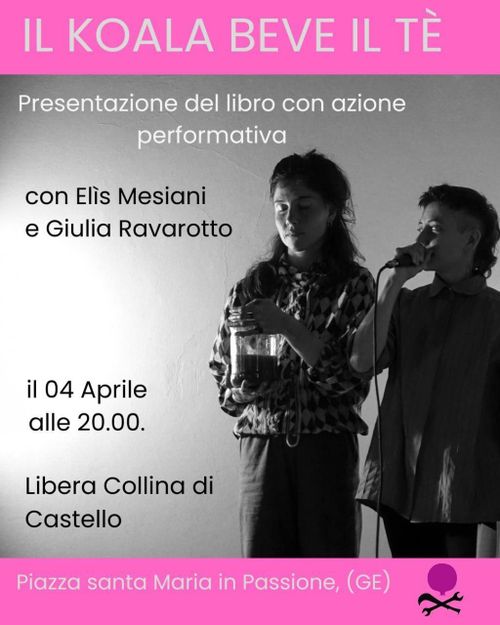 Il koala beve il tè