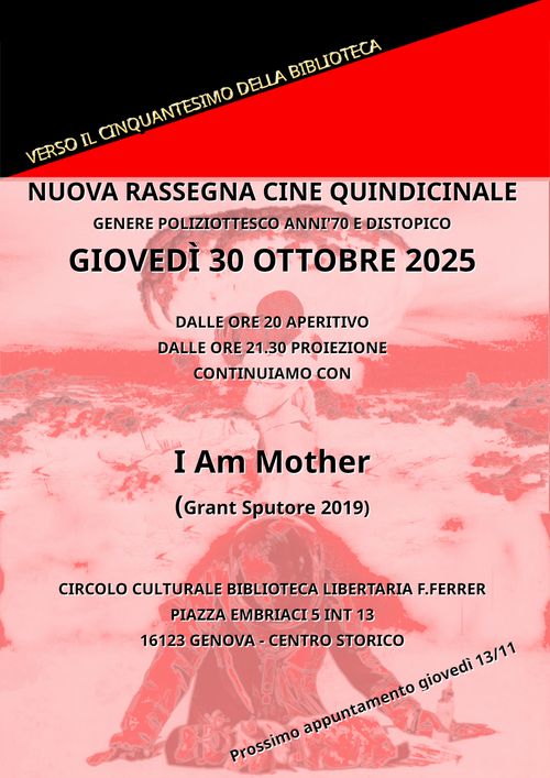 Nuova Rassegna Cine Quindicinale: I Am Mother